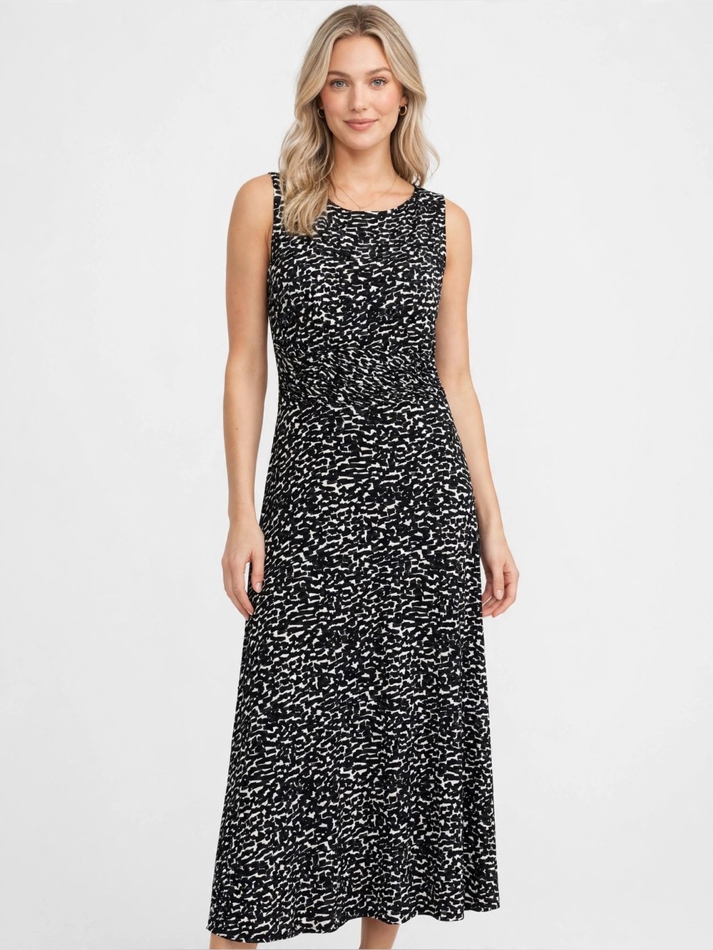 Perceptions New York Abstract Print Maxi Dress Size 12 Like New